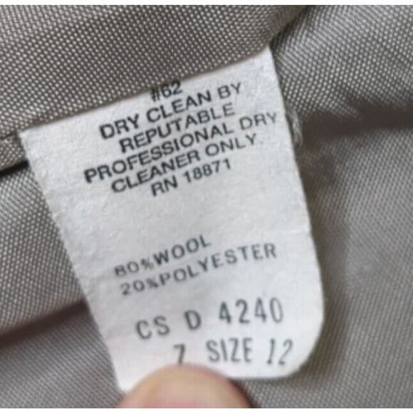 JH Collectible Ladies Wool Blend Jacket Classic Blazer Gray Buttons Sz 12 - Picture 7 of 8